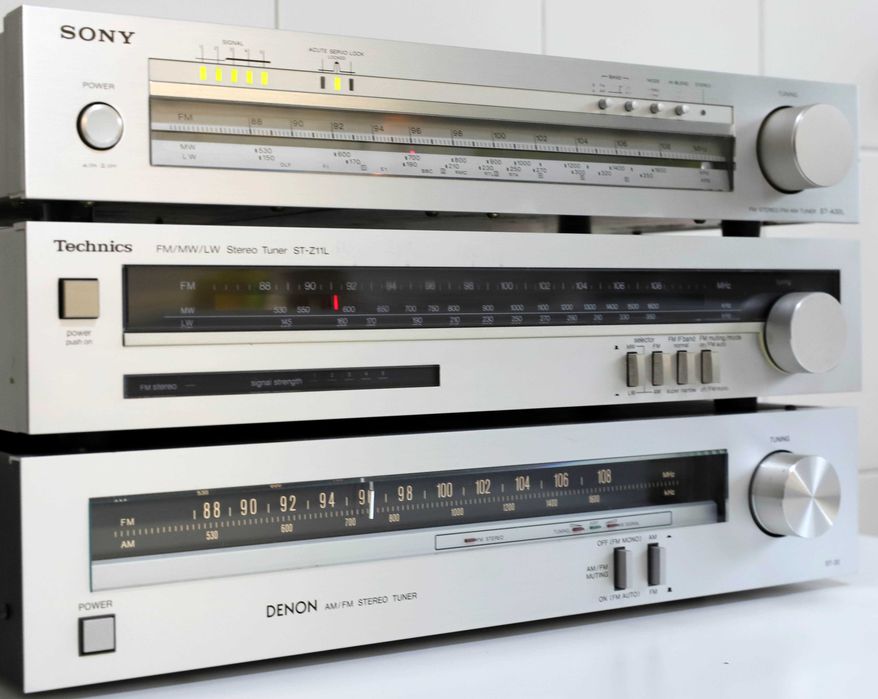 Sony, Technics, Denon Tuner stereo