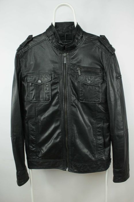 Шикарна шкіряна куртка Strellson Burnett Leather Jacket Розмір 52 Л