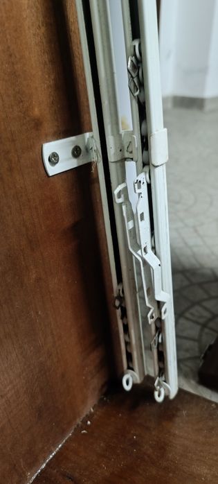 2 sanefas de calha dupla para cortinados