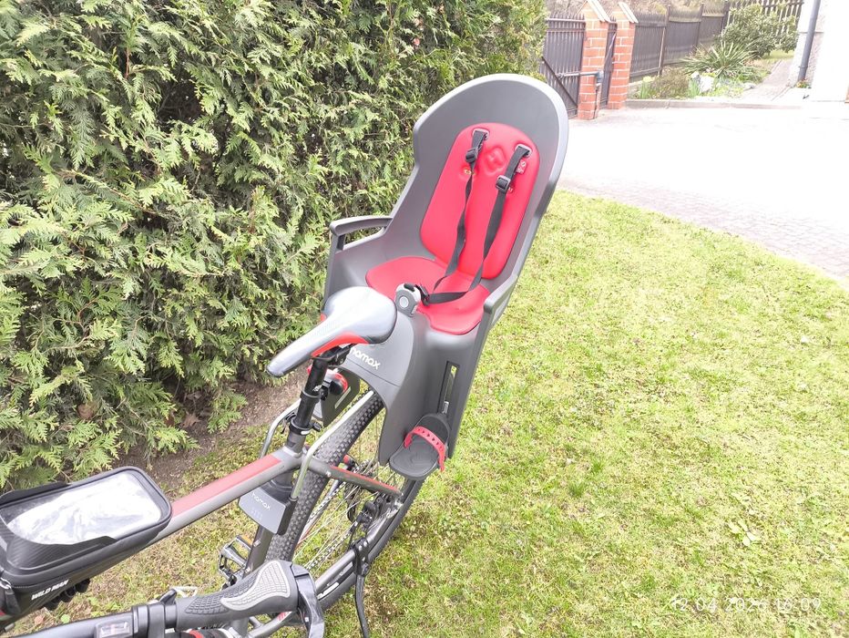 Fotelik rowerowy Hamax Buddy czerwony