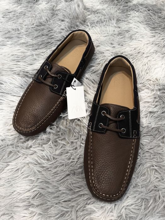 Skórzane Buty meskie typu Mokasyny ~ Zara 42