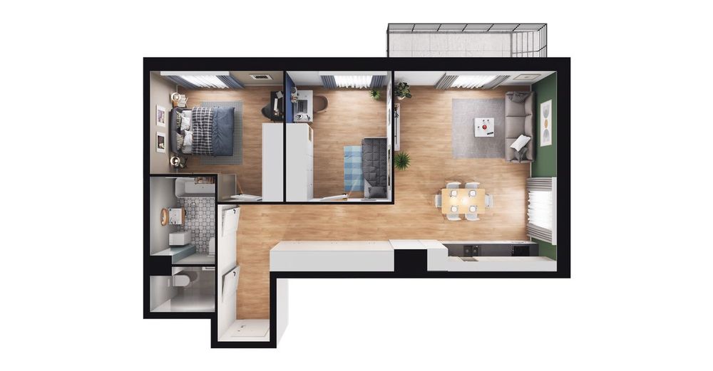 3-pokojowe mieszkanie 67m2 + balkon Bez Prowizji