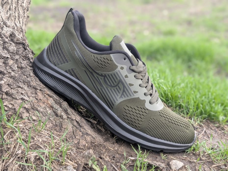 Чоловічі кросівки великого розміру хакі зелені кроссовки большие