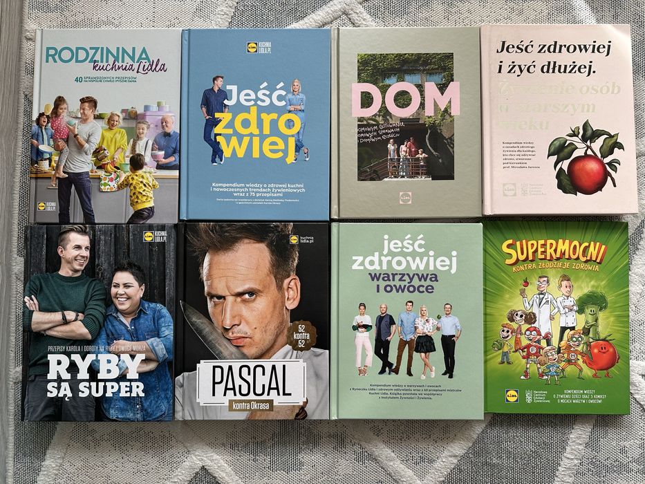 Książki albumy kucharskie Lidl oddam Pascal Okrasa