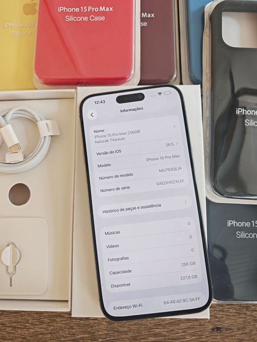 iPhone 15 Pro Max 6.7" 256GB Natural Titanium Aceito Retomas
