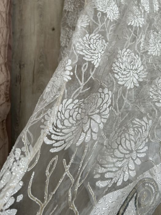 Тюль готовий з візерунками