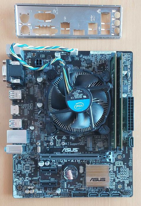 Motherboard ASUS H110M-A/M.2 + CPU i5-6400 + 16GB (2x8GB) DDR4