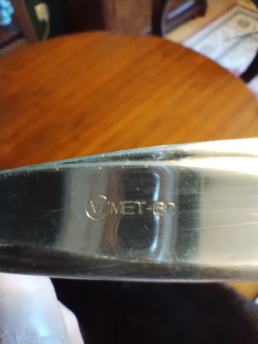 Rozbudowany zestaw serwis Hefra sztućce posrebrz