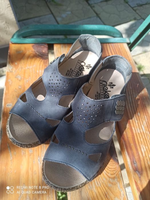 Босоножки RIEKER.цвет синий.