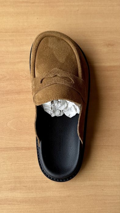 Mule em pele genuína castanho da Zafra