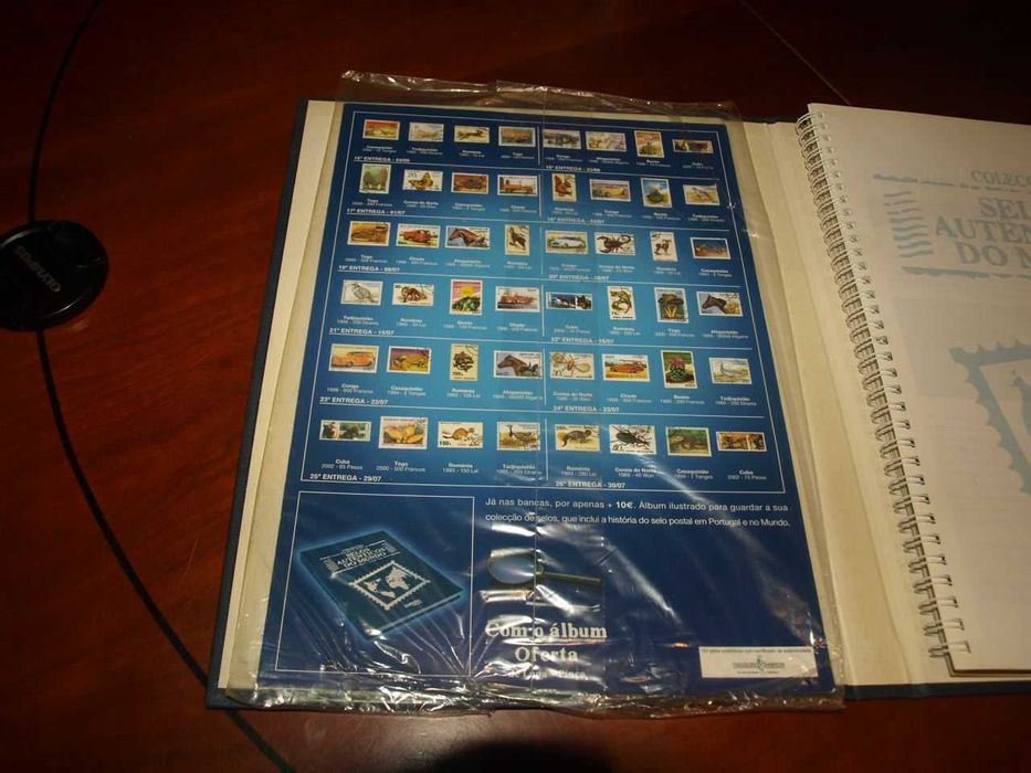Vendo coleção de selos de todo o mundo lançada pelo Correio da Manhâ.