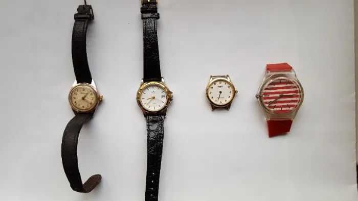 Zegarki na rękę, nakręcane 4 szt.