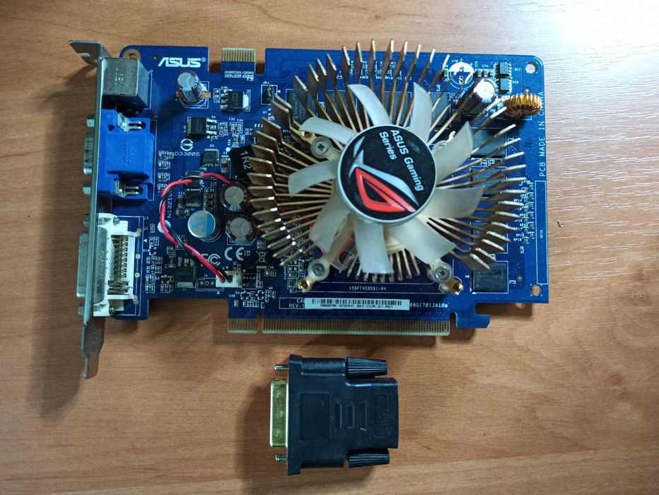 Видеокарта ASUS GeForce 8600 GT 512m + переходник Dvi-i - HDMI