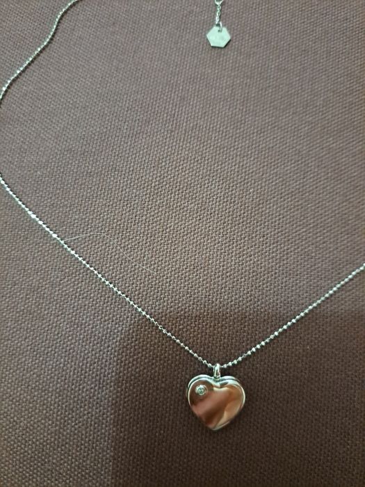 Colar em prata com coração