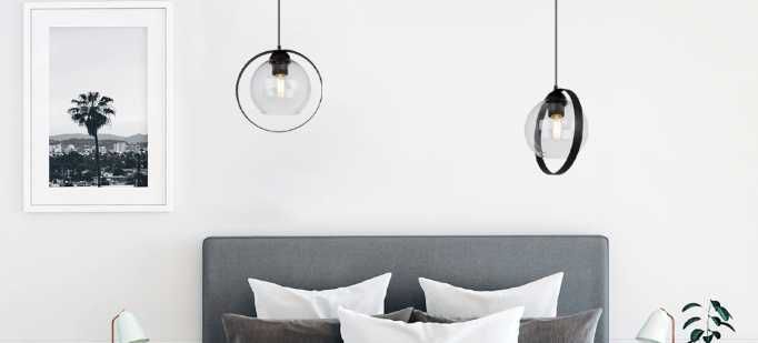 Lampy wiszące szklany klosz