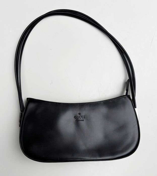 Torebka Torba Czarna Bagietka Gucci Czerń