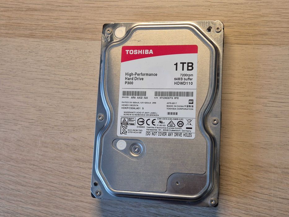 Toshiba P300 1TB HDD 3.5”