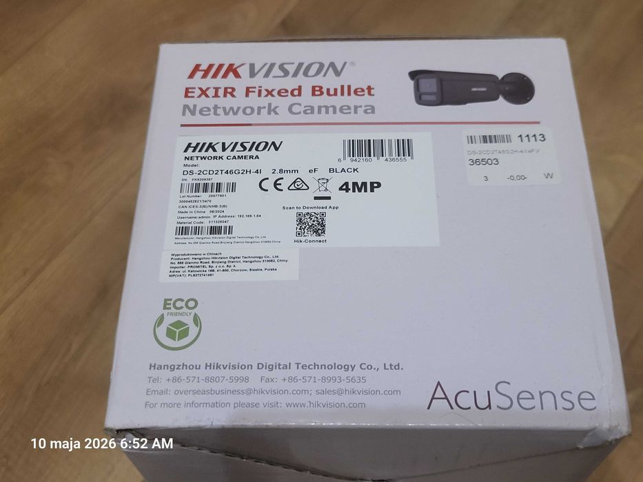 Kamera HilVision DS-2CD2T46G2H-4I 2.8mm EF BLACK PL