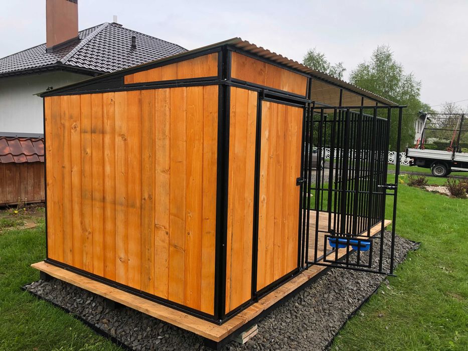 Kojec dla psa , Box+ wiatka.
