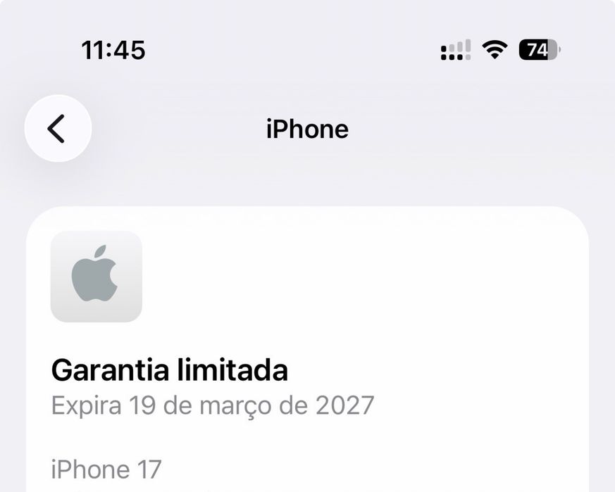 Iphone 17 preto com garantia