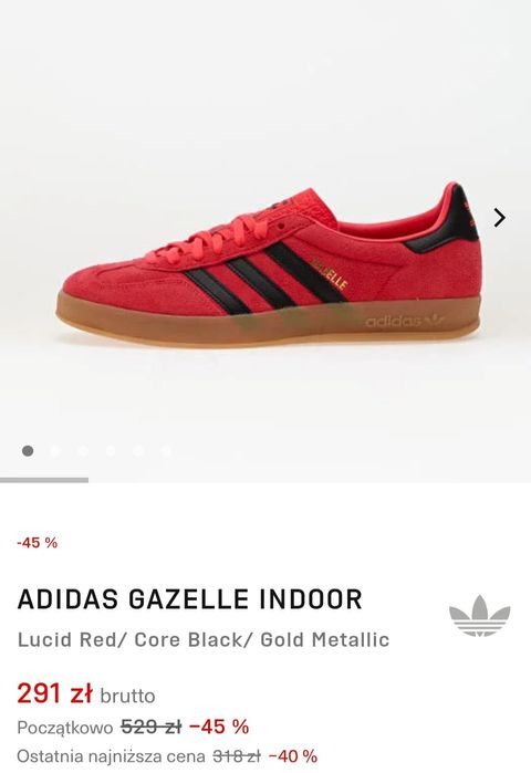 Buty Adidas Gazelle 43 1/3 42 44