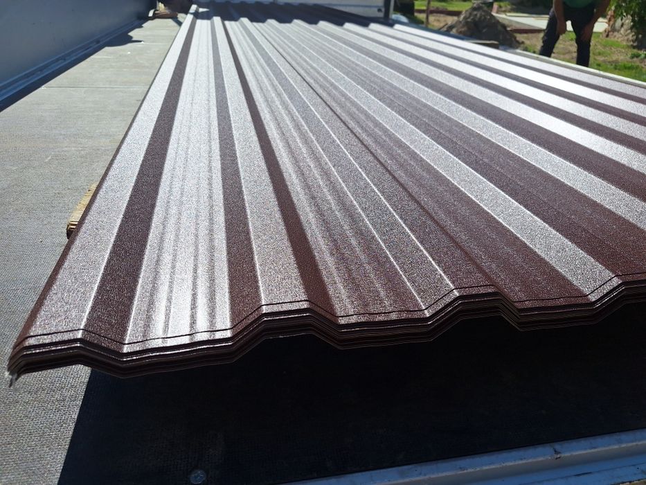 blacha trapezowa 28,80 zlm2 t-18 brąz,grafit mat GRUBOŚĆ 0,5mm