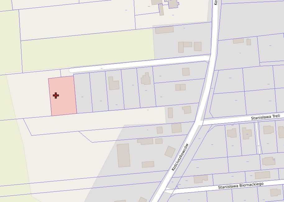 Działka budowlana 1512 m² – Gostynin, ul. Kościuszkowców | WZ | media