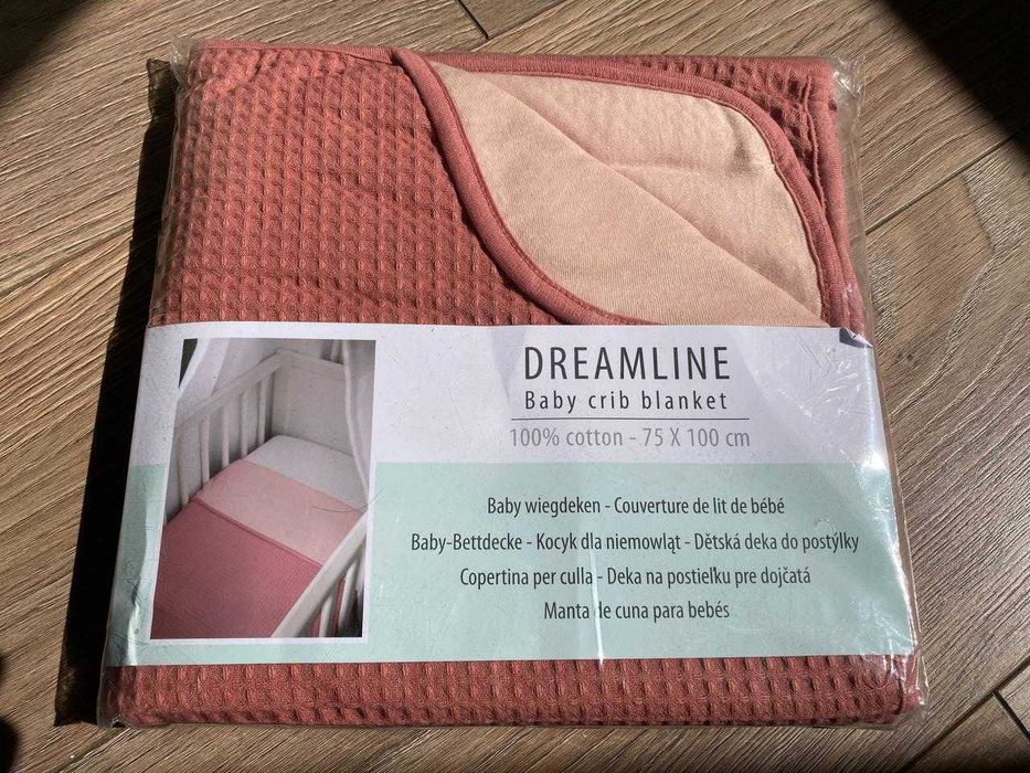Одеяло для кроватки Dreamline детское 100% Хлопок коттон 75*100 см