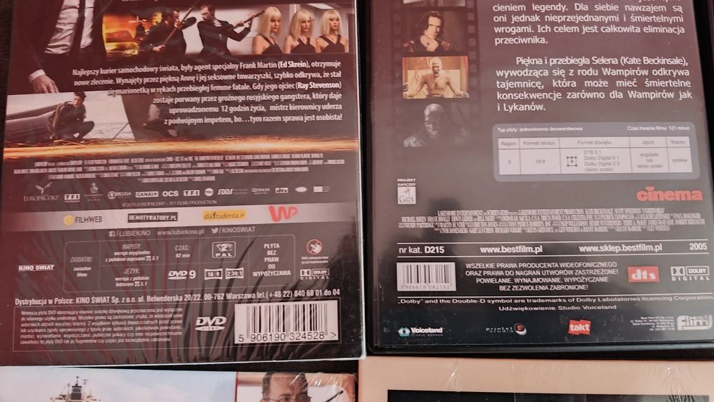 Zestaw 12 filmów DVD nowe oryginalne