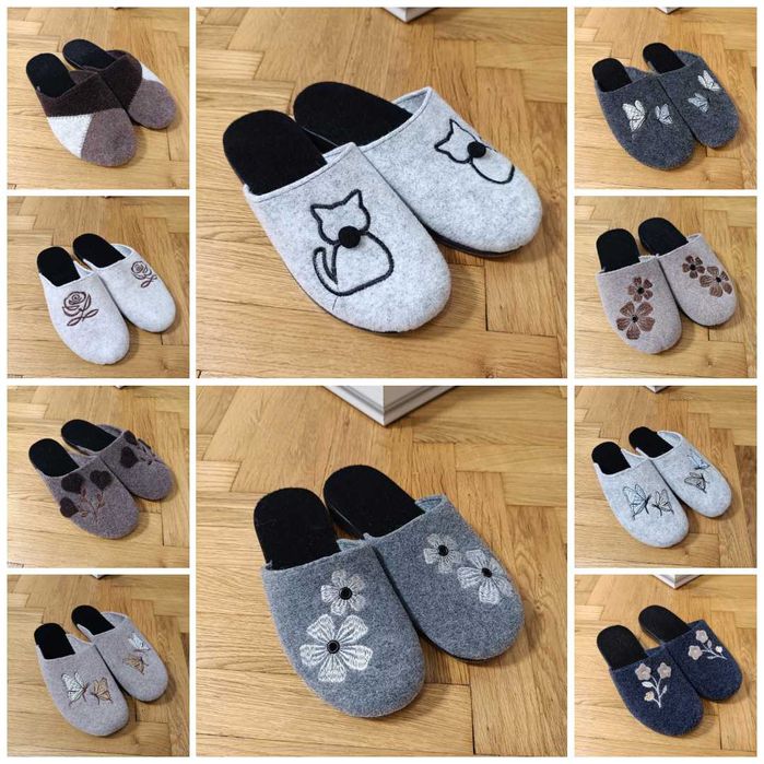 Жіночі Войлочні тапочки домашні  капці  фетрові войлочные повсть 36-41
