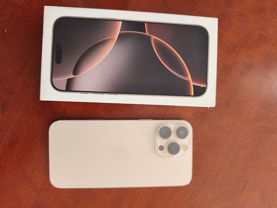 Iphone 16 pro max 256gb cor gold