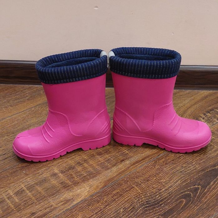 Утеплені гумачки на дівчинку demar резинові сапоги