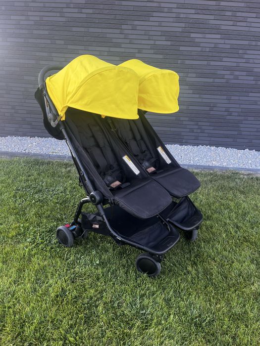Mountain Buggy Nano Duo – wózek bliźniaczy / podwójny, wozek do samolotu