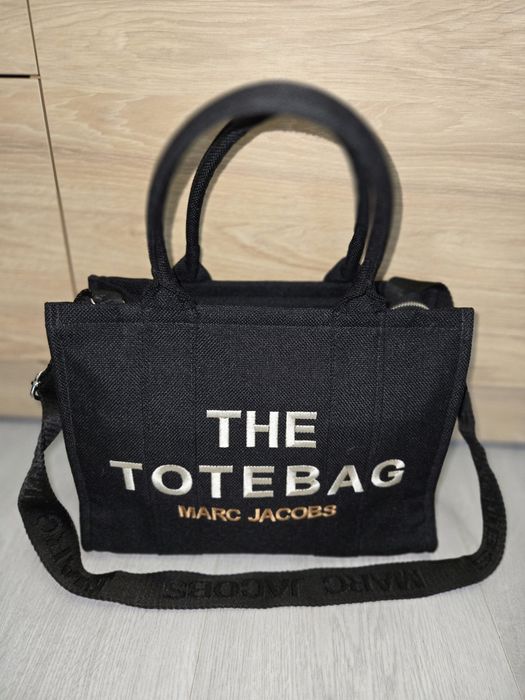 The Tote Bag czarna torebka średnia stan swietny