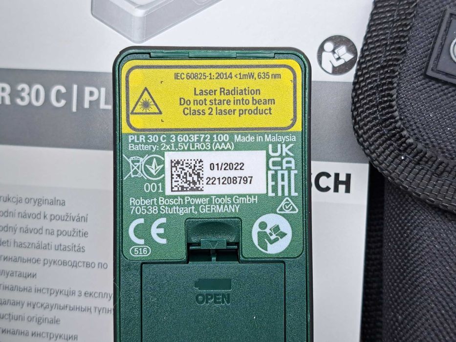 Bosch PLR 30 C Лазерний далекомір, рулетка