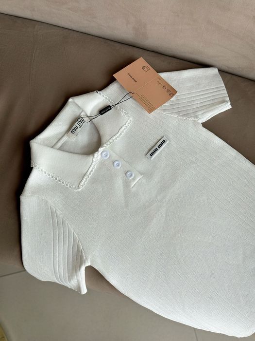 Поло Miu Miu/ Футболка Miu Miu/ футболка міу міу