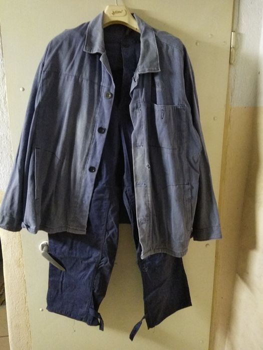 Drelichowe ubranie PKP lata PRL