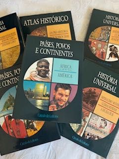 Vendo livros sobre história do nosso país, universal e continentes.
