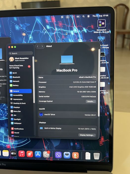 MacBook pro 16 inch 2019