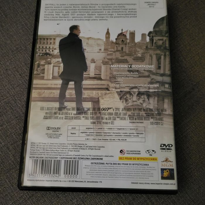 Skyfall 007 DVD lektor polski