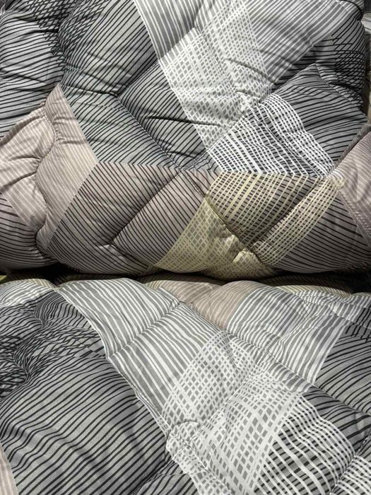 Тёплое одеяло стёганое из овечьей шерсти ковдра на овчині двоспальна