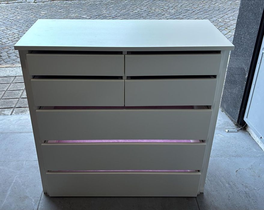 Comoda Branca 5 Gavetas — IKEA MALM / Similar | Porto