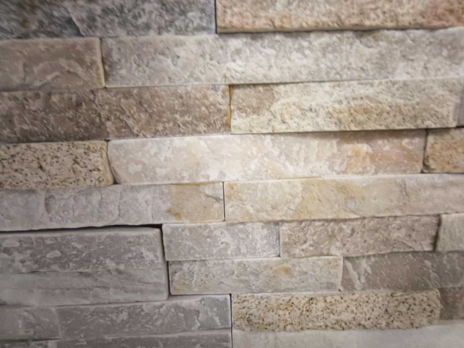 Panele Kamienne Black Slate, Kwarcyt Black i Beige.