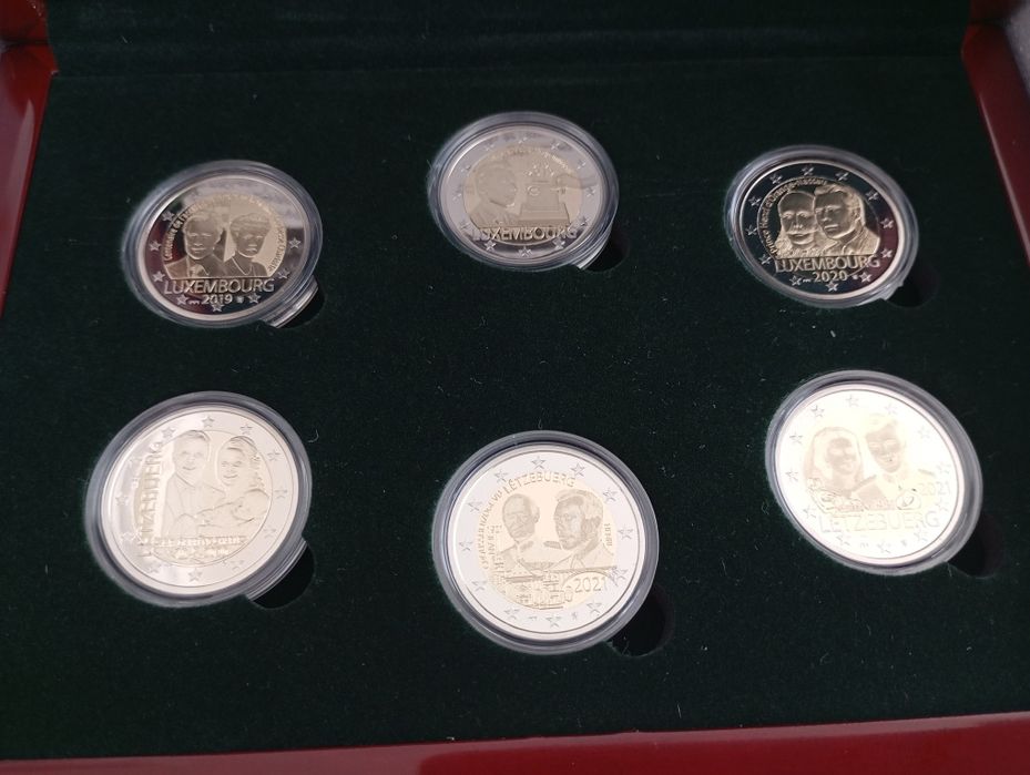 Moedas Euro Cofre Luxemburgo Set Proof 2019/2021