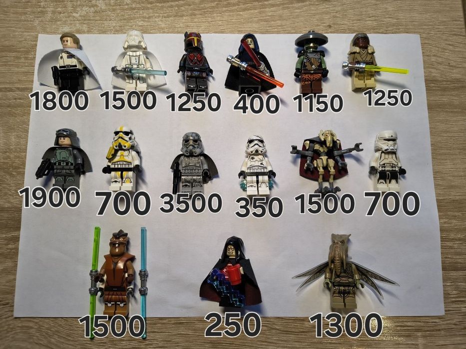 Мініфігурки лего Lego star wars