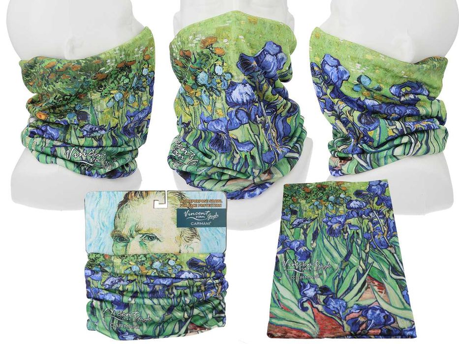 NOWY Komin chusta Vincent Van Gogh Irysy