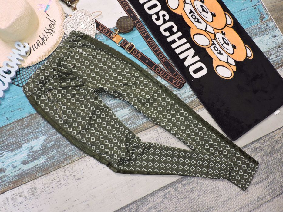 Moss Copenhagen Spodnie dresy khaki lampas XS