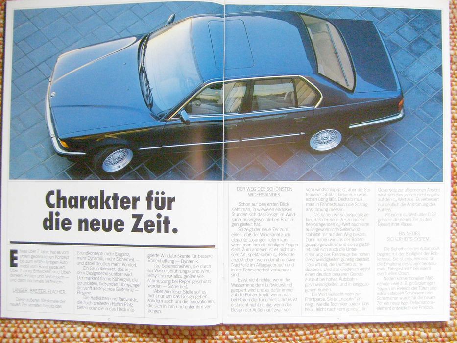 BMW 7 E32 - 730i 735i 735iL * prospekt 48 str. PIERWSZE WYDANIE 1986 !