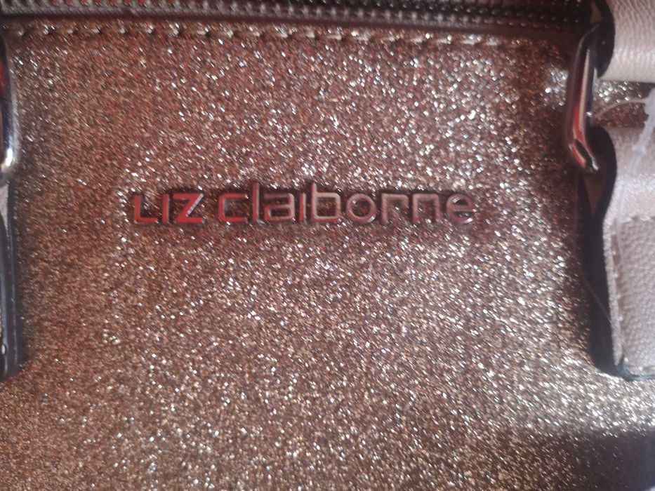 Torebka Złota Brokatowa LIZ CLAIBORNE