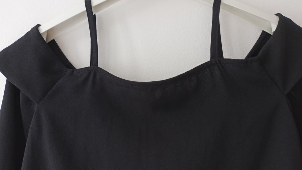 Bluzka czarna  hiszpanka